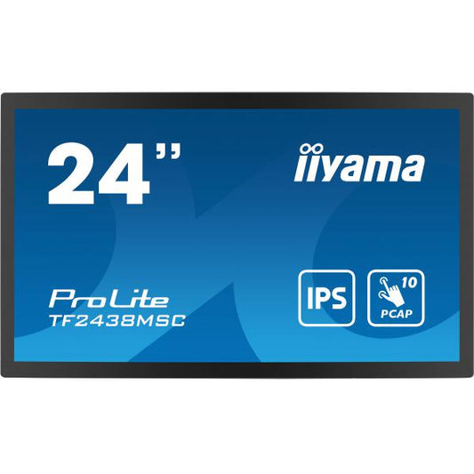 iiyama PROLITE Digital A-Panel 61 cm (24") LED 600 cd/m Full HD Negro Pantalla táctil [TF2438MSC-B1] 