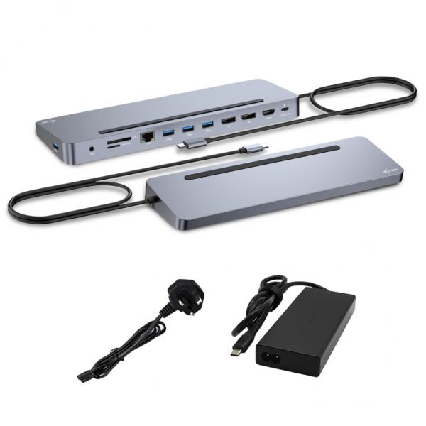 I-TEC DOCKING STATION USB-C METAL ERGONO DISPL CON POWER DELIVERY 100W+ I-TEC UNIVERSAL CHARGE 100W [C31FLAT2PDPRO100W]