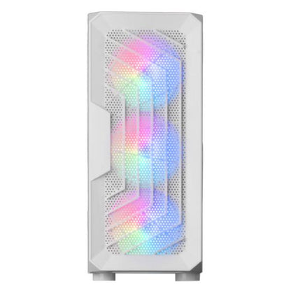 MARSGAMING CASE TOWER MC-TOR WINDOW+MESH 3x FRGB FAN WHITE [MC-TORW]