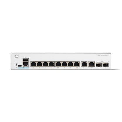 Cisco Catalyst 1300 Gestito L2 Gigabit Ethernet (10/100/1000) Supporto Power over Ethernet (PoE) Grigio [C1300-8T-E-2G]