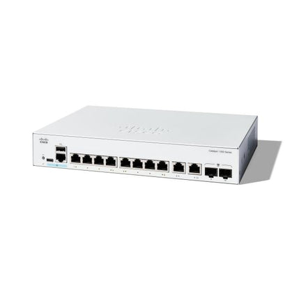 Cisco Catalyst 1300 Gestito L2 Gigabit Ethernet (10/100/1000) Supporto Power over Ethernet (PoE) Grigio [C1300-8T-E-2G]