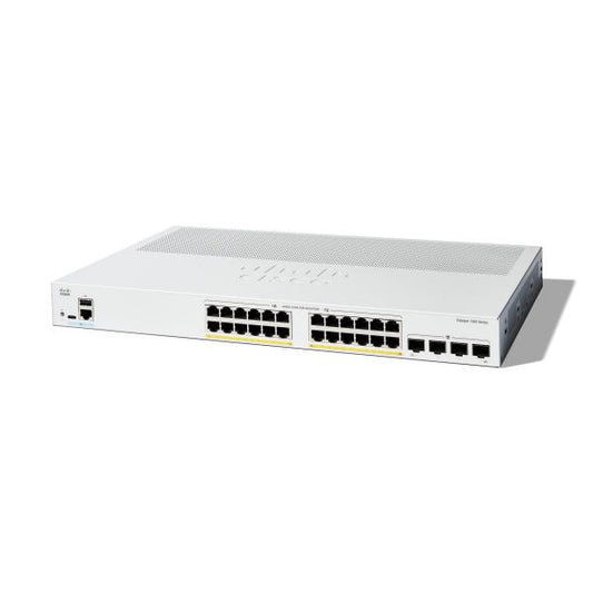 Cisco Catalyst 1300 Gestito L2/L3 Gigabit Ethernet (10/100/1000) Supporto Power over Ethernet (PoE) Grigio [C1300-24P-4G]