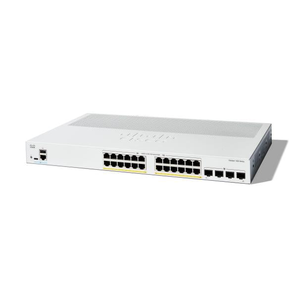 Cisco Catalyst 1300 Managed L2/L3 Gigabit Ethernet (10/100/1000) Soporte de alimentación a través de Ethernet (PoE) Gris [C1300-24P-4G] 