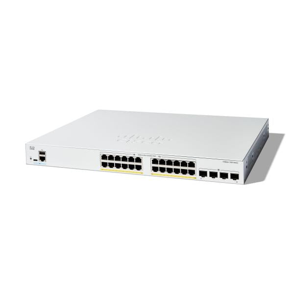 Cisco Catalyst 1300 Managed L2/L3 Gigabit Ethernet (10/100/1000) Soporte de alimentación a través de Ethernet (PoE) Gris [C1300-24FP-4G] 