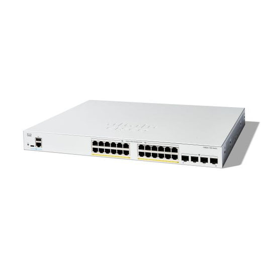 Cisco Catalyst 1300 Gestito L2/L3 Gigabit Ethernet (10/100/1000) Supporto Power over Ethernet (PoE) Grigio [C1300-24FP-4G]