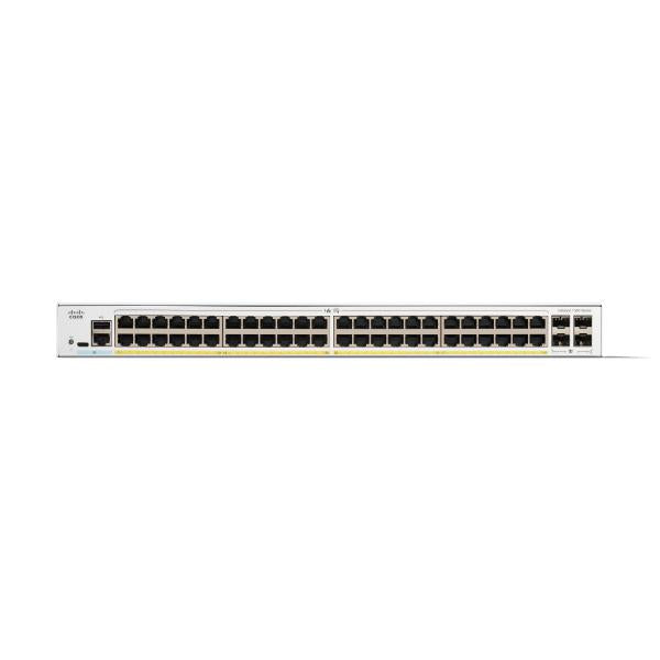 Cisco Catalyst 1300 Gestito L2/L3 Gigabit Ethernet (10/100/1000) Supporto Power over Ethernet (PoE) Grigio [C1300-48P-4G]