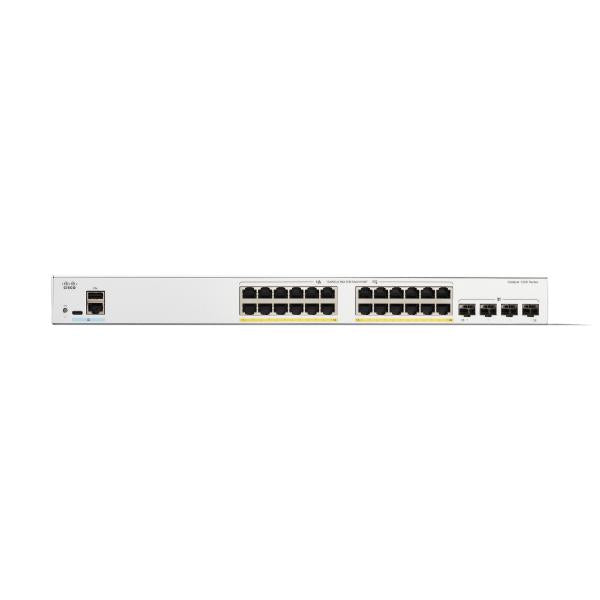 Conmutador de red Cisco C1200-24FP-4G Administrado L2/L3 Gigabit Ethernet (10/100/1000) Blanco [C1200-24FP-4G] 