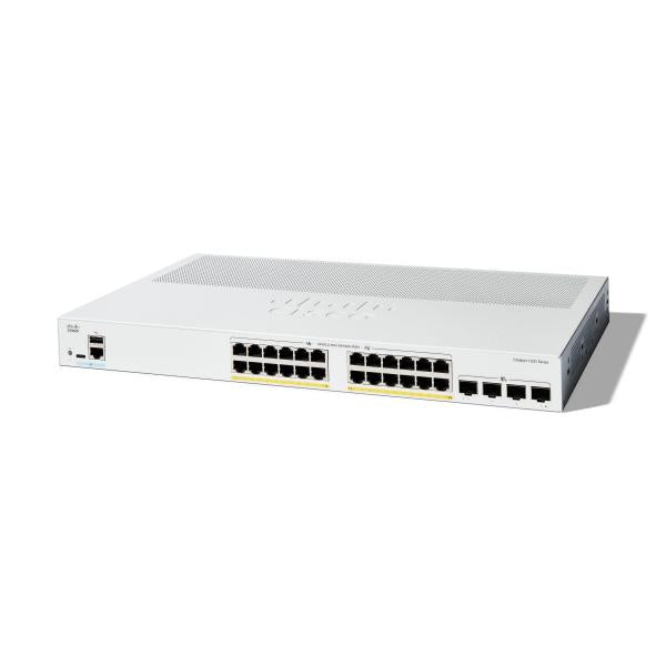 Conmutador de red Cisco C1200-24P-4X Administrado L2/L3 Gigabit Ethernet (10/100/1000) Blanco [C1200-24P-4X] 