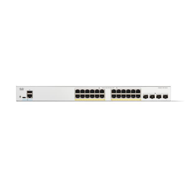 Conmutador de red Cisco C1200-24FP-4X Administrado L2/L3 Gigabit Ethernet (10/100/1000) Blanco [C1200-24FP-4X] 