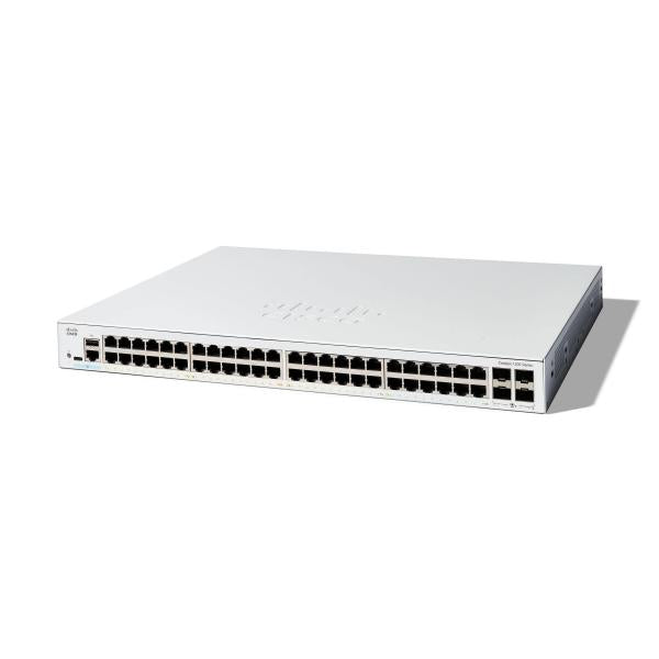 Conmutador de red Cisco C1200-48T-4X Administrado L2/L3 Gigabit Ethernet (10/100/1000) Blanco [C1200-48T-4X] 