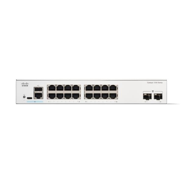 Cisco C1200-16T-2G switch di rete Gestito L2/L3 Gigabit Ethernet (10/100/1000) Bianco [C1200-16T-2G]