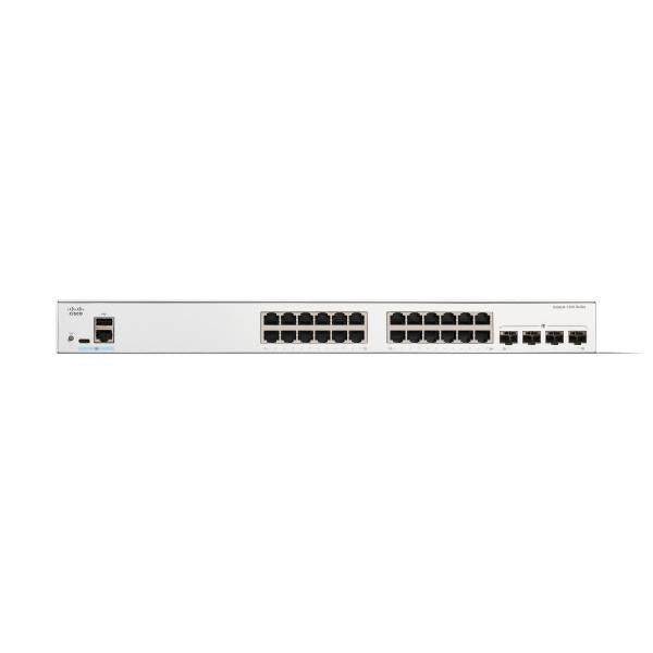 Conmutador de red Cisco C1200-24T-4G Administrado L2/L3 Gigabit Ethernet (10/100/1000) Blanco [C1200-24T-4G] 