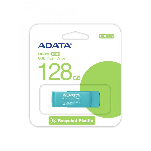 ADATA UC310 ECO unità flash USB 128 GB USB tipo A 3.2 Gen 1 (3.1 Gen 1) Verde [UC310E-128G-RGN]