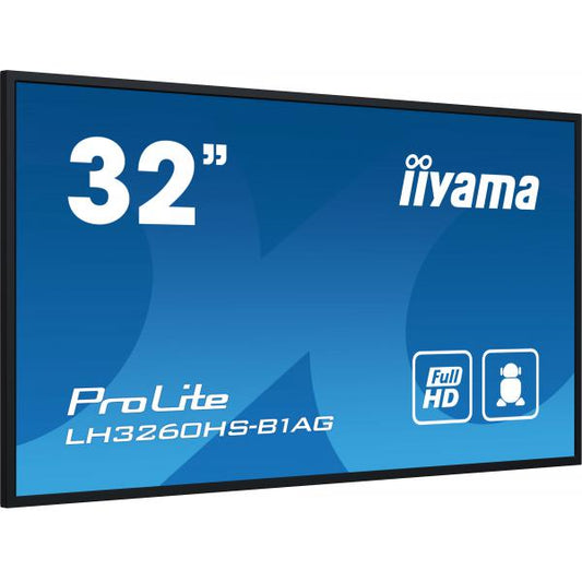 Iiyama ProLite 32 inch - Full HD Professional Digital Signage Display - 1920x1080 - Android 11 [LH3260HS-B1AG]