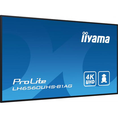 iiyama PROLITE Digital A-Panel 165,1 cm (65") LED Wi-Fi 500 cd/m 4K Ultra HD Negro Procesador incorporado Android 11 24/7 [LH6560UHS-B1AG] 