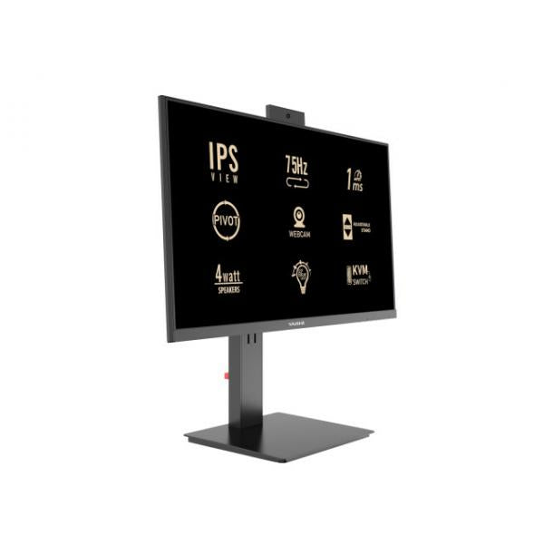 YASHI MONITOR 24 LED IPS 16:9 FHD 1MS 300 CDM, WEBCAM, DP/HDMI, PIVOT, MULTIMEDIALE [YZ2492]