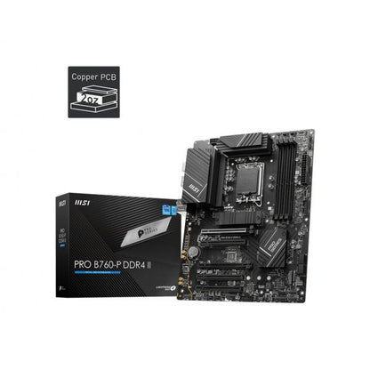 MSI MB B760, B760-P PRO, LGA1700,4DDR4,5PCI-EX16,M.2(1*KEY E+2*KEY M),4SATA3,1USB3.2 [PRO B760-P DDR4 II] 