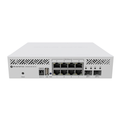 MikroTik Cloud Router Switch 310-8G+2S+IN (RouterOS L5), desktop enclosure CRS310-8G+2S+IN [CRS310-8G+2S+IN]