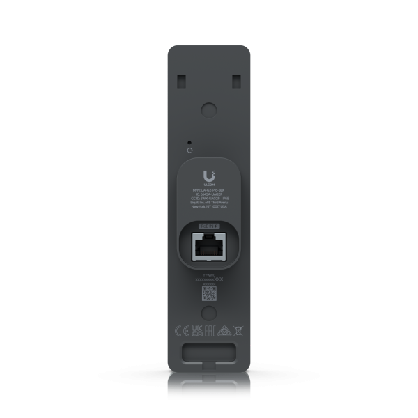 Ubiquiti - UA-G2-Pro-Black - UniFi NFC card reader and intercom, Doorbell for unlock with video of visitor and two-way intercom, PIN unlocking on the screen, IP55 rain resistance (-10 to 45 [UA-G2-Pro-Black]