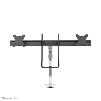 Neomounts Up to 32 Inch - Flat Screen Desk Mount - 2 Screens - Clamp/Grommet - White [DS75S-950WH2]