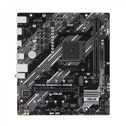 ASUS MB AMD B550, PRIME B550M-K ARGB, AM4 2DDR4, DP/HDMI, GLAN, DUAL M2, MATX, RGB, 90MB1GC0-M0EAY0 [PRIME B550M-K ARGB]