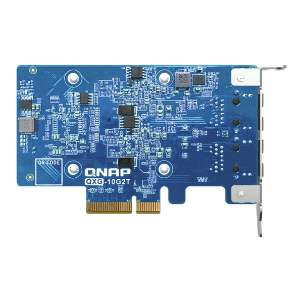 QNAP SCHEDA DI RETE DUAL-PORT (10GBASE-T) 10GBE NETWORK EXPANSION CARD, INTEL X710, PCIE GEN3 X4 [QXG-10G2T]