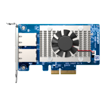 QNAP SCHEDA DI RETE DUAL-PORT (10GBASE-T) 10GBE NETWORK EXPANSION CARD, INTEL X710, PCIE GEN3 X4 [QXG-10G2T]