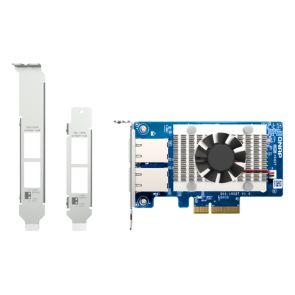 QNAP SCHEDA DI RETE DUAL-PORT (10GBASE-T) 10GBE NETWORK EXPANSION CARD, INTEL X710, PCIE GEN3 X4 [QXG-10G2T]