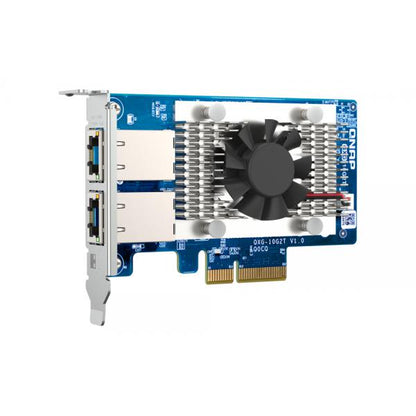 QNAP SCHEDA DI RETE DUAL-PORT (10GBASE-T) 10GBE NETWORK EXPANSION CARD, INTEL X710, PCIE GEN3 X4 [QXG-10G2T]