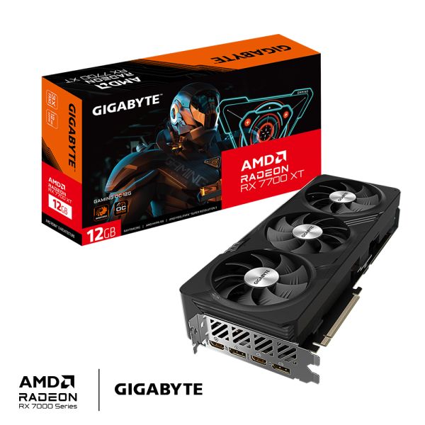 VGA GIGABYTE RADEON RX 7700 XT GAMING OC 12G [GV-R77XTGAMINGOC12GD]