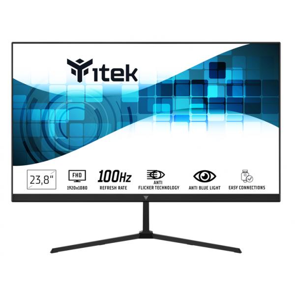 ITEK MONITOR GWF 23.8 FLAT FHD 100Hz 1920x1080 HDMI VGA SPEAKERS [ITMF24I105FHD]