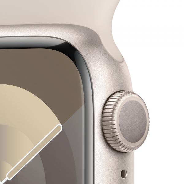 Apple Watch Series 9 GPS Cassa 41mm in Alluminio Galassia con Cinturino Sport Galassia - S/M [MR8T3QL/A]