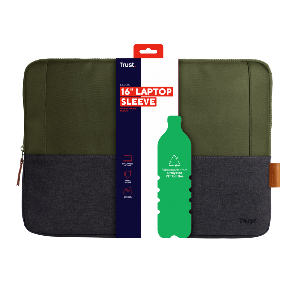 Trust Lisboa 40.6 cm (16") Pocket Case Green [25247] 