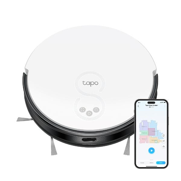 TP-Link Tapo RV20 Robot aspirador trapeador 0,4 L Sin bolsa Negro, Blanco [TAPORV20MOP] 