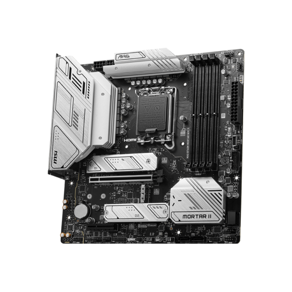 MSI MB B760, B760M MORTAR, LGA1700,4DDR5,1PCI-EX16,1PCI-EX4,3M.2,4SATA3,1USB3.2 GEN2X2 [MAG B760M MORT WI II] 