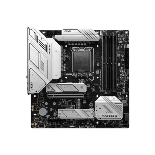 MSI MB B760, B760M MORTAR, LGA1700,4DDR5,1PCI-EX16,1PCI-EX4,3M.2,4SATA3,1USB3.2 GEN2X2 [MAG B760M MORT WI II] 