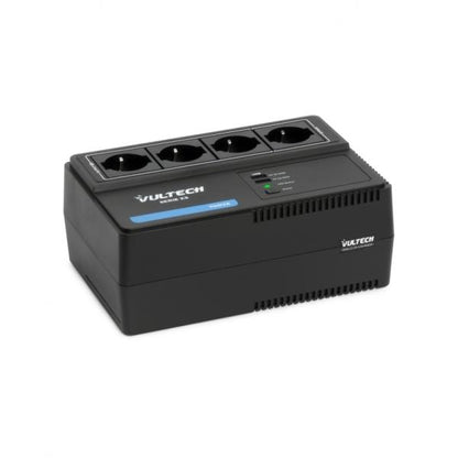 Vultech UPS700VA-XS - Gruppo di continuità 700VA 4x Bipasso/Schuko + 2x USB [UPS700VA-XS]