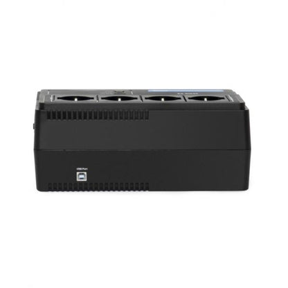 Vultech UPS700VA-XS - Gruppo di continuità 700VA 4x Bipasso/Schuko + 2x USB [UPS700VA-XS]