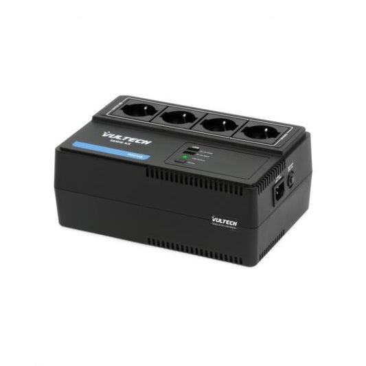 Vultech UPS700VA-XS - Gruppo di continuità 700VA 4x Bipasso/Schuko + 2x USB [UPS700VA-XS]
