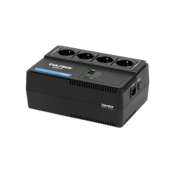 VULTECH UPS 700VA XS LINE INTERACTIVE CON ONDA PSEUDOSINUOSIDALE 2 USB CON SOFTWARE [UPS700VA-XS]