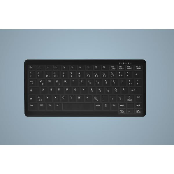 Cherry Hygiene Mini Notebook Style Keyboard Sealed - Corded - QWERTY - Black [AK-C4110F-U1-B/US]