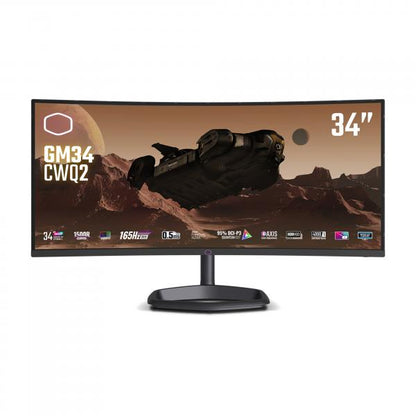 MONITOR CURVO COOLER MASTER 34 LED VA 21:9 UWQHD 180HZ, 320 CDM, 1500R, DOCK USB-C, DP/HDMI, MULTIMEDIA, GM34-CWQ2 [CMI-GM34-CWQ2-EK] 