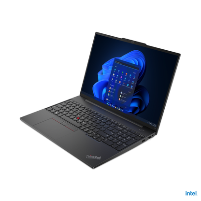 Lenovo ThinkPad E16 Gen 1 (Intel) Notebook 40.6 cm (16") WUXGA Intel Core i5 i5-1335U 8 GB DDR4-SDRAM 256 GB SSD Wi-Fi 6 (802.11ax) Windows 11 Pro Black [21JN004NIX]