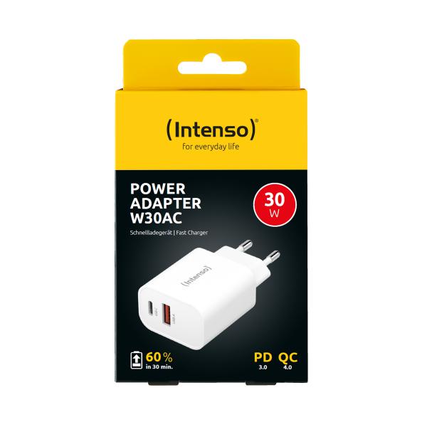 INTENSO ALIMENTATORE FAST 30W 2 ENTRATE USB A + USB C [7803012]