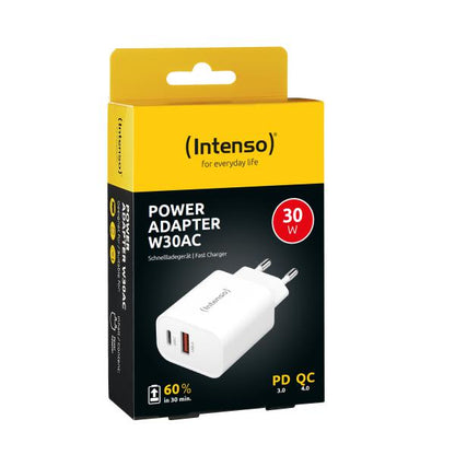 INTENSO ALIMENTATORE FAST 30W 2 ENTRATE USB A + USB C [7803012]