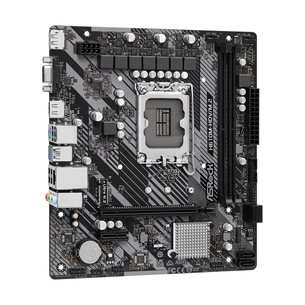 ASROCK MB H610, H610M-HDV/M.2 R.0, LGA 1700, 2DDR4, M2, MATX [H610M-HDV/M.2 R2.0]