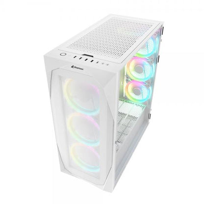 SHARKOON CASE REV300 FULL-TOWER, SIDE GLASS WHITE [REV300 WHITE]