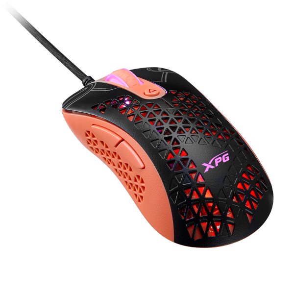 ADATA XPG GAMING MOUSE SLINGSHOT MERA ED. RGB ULTRA LIGHT 73g PMW 3360 12,0 [SLINGSHOT-BKOGCWW]