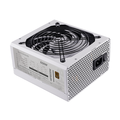 MARSGAMING ALIMENTATORE MPB650 650W 80PLUS BRONZE APFC 14CM FAN WHITE [MPB650W]