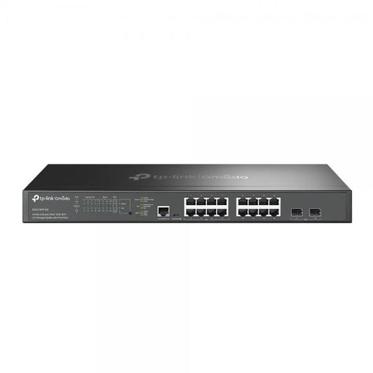 TP-Link - SG3218XP-M2 - Omada 16-Port 2.5GBASE-T and 2-Port 10GE SFP+ L2+ Managed Switch with 8-Port PoE+, 8x 2.5G PoE+ Ports, 8x 2.5G Non-PoE Ports, 2x 10G SFP+ Slots, RJ45/Micro-USB Consol [SG3218XP-M2]